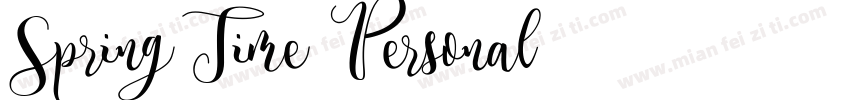 Spring Time Personal字体转换